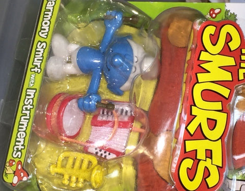 JAKKS PACIFIC THE SMURFS MINI FIGURE 藍精靈 迷你公仔 HARMONY SMURF AND INSTRUMENTS 21768店
