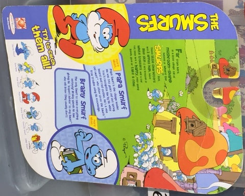 JAKKS PACIFIC THE SMURFS 藍精靈 迷你公仔 PAPA SMURF AND BRAINY SMURF 33232店