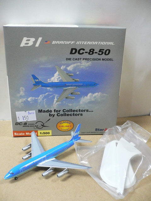 STARJETS 1/500 BI BRANIFF INTERNATIONAL MCDONNELL DOUGLAS DC-8-50 N813BN (SJBNF085) (75085) (PIU10)