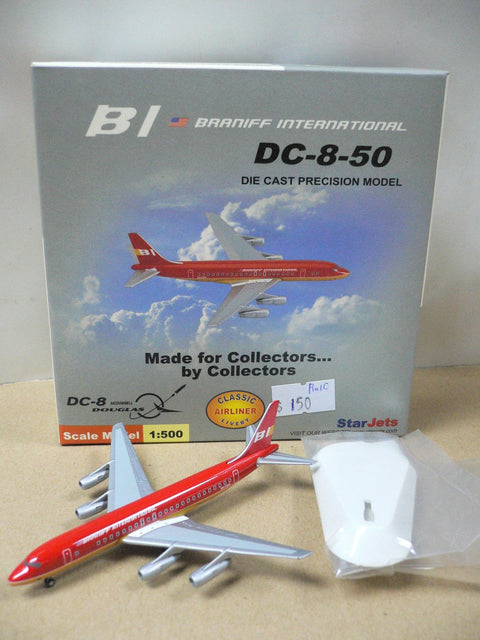 STARJETS 1/500 BI BRANIFF INTERNATIONAL MCDONNELL DOUGLAS DC-8-50 N812BN (SJBNF086) (75086) (PIU10)