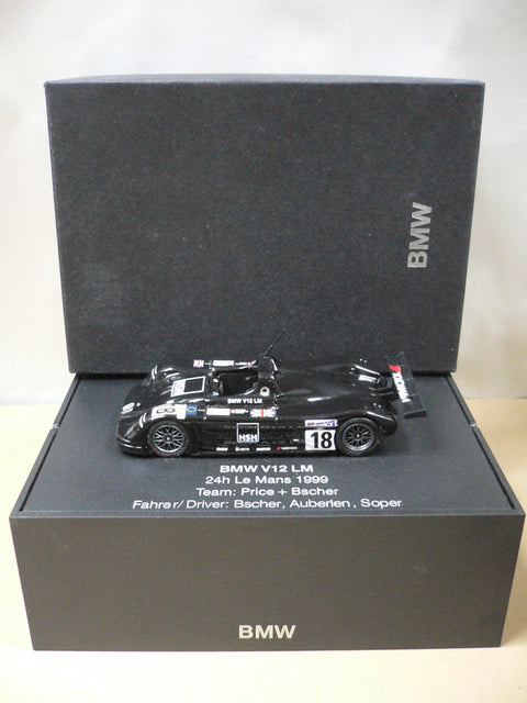 MINICHAMPS 1/43 BMW V12 LM 24H LE MANS 1999 (80 42 0 009 608)