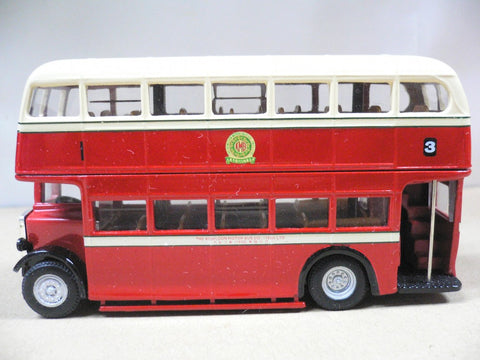 CORGI 1/76 KMB 3 DAIMLER CVG5DD 'A' SERIAL DOUBLE DECK BUS 九巴 丹拿A型 巴士 佐敦道碼頭 - 竹園 (40407) (BUY)