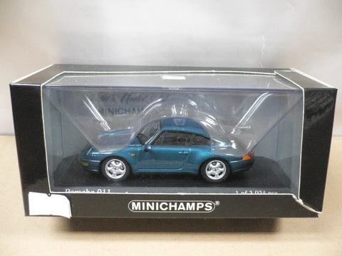 MINICHAMPS 1/43 PORSCHE 911 1993 GREEN MET (430 063010) (05524) (PIU115)