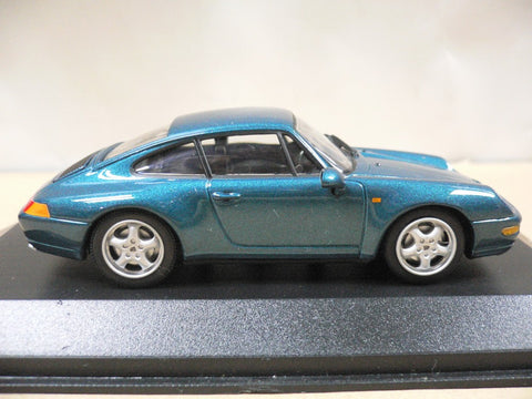 MINICHAMPS 1/43 PORSCHE 911 1993 GREEN MET (430 063010) (05524) (PIU115)
