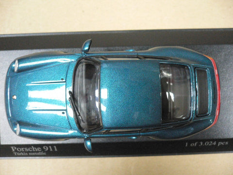 MINICHAMPS 1/43 PORSCHE 911 1993 GREEN MET (430 063010) (05524) (PIU115)