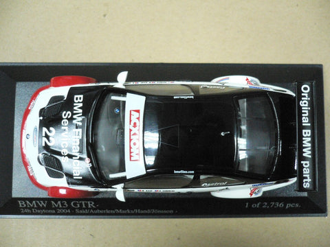 MINICHAMPS 1/43 BMW M3 GTR ALMS DAYTONE 24H 2004 #22 (400 042122) (05857) (PIU107)