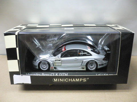 MINICHAMPS 1/43 MERCEDES-BENZ CLK COUPE DTM 2002 TEST CAR SCHNEIDER ALESI (400 023290) (04699) (PIU40)