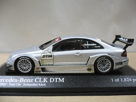 MINICHAMPS 1/43 MERCEDES-BENZ CLK COUPE DTM 2002 TEST CAR SCHNEIDER ALESI (400 023290) (04699) (PIU40)