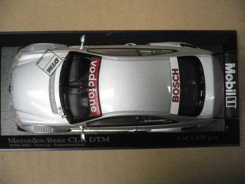 MINICHAMPS 1/43 MERCEDES-BENZ CLK COUPE DTM 2002 TEST CAR SCHNEIDER ALESI (400 023290) (04699) (PIU40)
