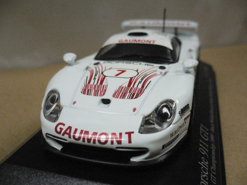MINICHAMPS 1/43 PORSCHE 911 GT1 BRITISH GT CHAMPIONSHIP 1999 STUCK WOLLEK BOUTSEN DALMAS MCNISH KELLENERS ORTELLI #7 (400 996807) (04696) (PIU120)