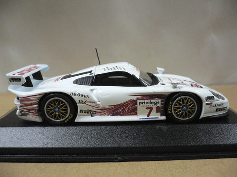 MINICHAMPS 1/43 PORSCHE 911 GT1 BRITISH GT CHAMPIONSHIP 1999 STUCK WOLLEK BOUTSEN DALMAS MCNISH KELLENERS ORTELLI #7 (400 996807) (04696) (PIU120)