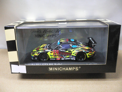 MINICHAMPS 1/43 PORSCHE 911 GT3 RS 'SALLY' GP OF MIAMI 2004 GUNNAR JEANNETTE MILT MINTER DISNEY PIXAR #79 (400 046979) (05970) (PIU126)