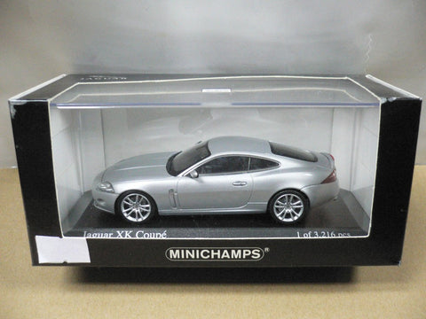 MINICHAMPS 1/43 JAGUAR XK COUPE 2006 SILVER (400 130500) (07108) (PIU97)