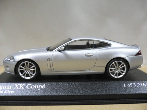 MINICHAMPS 1/43 JAGUAR XK COUPE 2006 SILVER (400 130500) (07108) (PIU97)