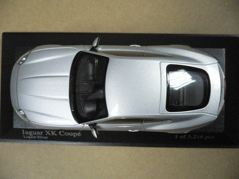 MINICHAMPS 1/43 JAGUAR XK COUPE 2006 SILVER (400 130500) (07108) (PIU97)