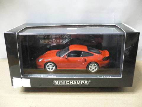 MINICHAMPS 1/43 PORSCHE 911 TURBO 1999 ORANGE METALLIC (430 069308) (05532) (PIU110)