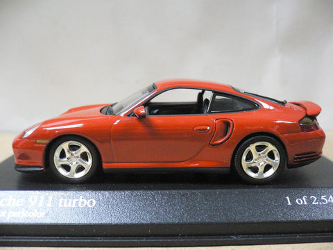 MINICHAMPS 1/43 PORSCHE 911 TURBO 1999 ORANGE METALLIC (430 069308) (05532) (PIU110)