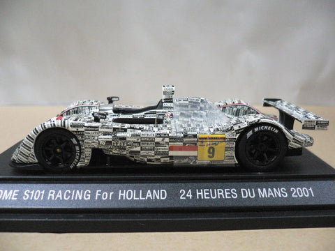 EBBRO 1/43 DOME S101 RACING FOR HOLLAND 2001 LE MANS 24 HOURS WHITE #9 (43211) (PIU)