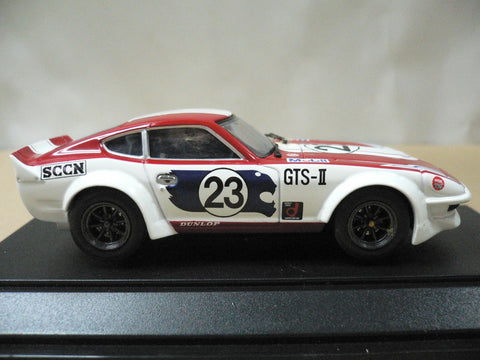 EBBRO 1/43 NISSAN FAIRLADY 240 ZG HS30 RACING 1973 WHITE RED #23 (43627) (PIU)