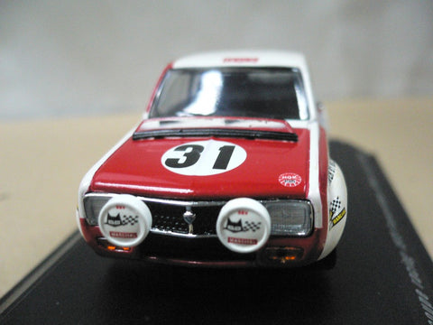 EBBRO 1/43 MAZDA ROTARY COUPE RACING 1970 SPA FRANCORCHAMPS 24 HOURS WHITE RED #31 (43537) (PIU)
