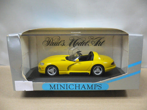 MINICHAMPS 1/43 DODGE VIPER CABRIOLET 1993 YELLOW (430 144030) (01765) (WKG)