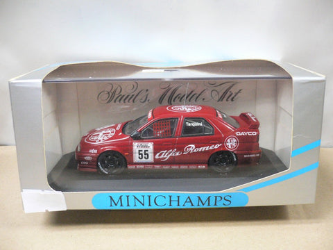 MINICHAMPS 1/43 ALFA ROMEO 1994 BTCC G.TARQUINI BRITISH CHAMPION #55 (430 941255) (01421) (WKG)