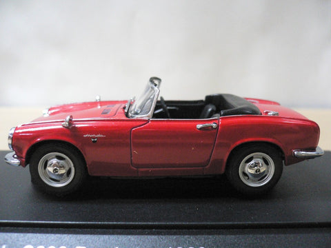 EBBRO 1/43 HONDA S800 ROAD STAR 1966 RED (43399) (PIU)