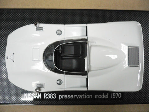EBBRO 1/43 NISSAN R383 PRESERVATION MODEL 1970 WHITE (43871) (PIU)