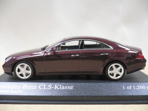 MINICHAMPS 1/43 MERCEDES-BENZ CLS-CLASS 2004 RED METALLIC (400 034302) (07927) (PIU129)