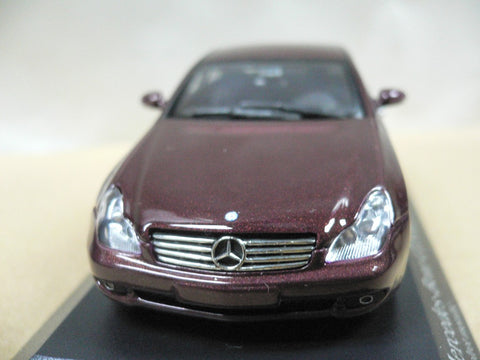 MINICHAMPS 1/43 MERCEDES-BENZ CLS-CLASS 2004 RED METALLIC (400 034302) (07927) (PIU129)