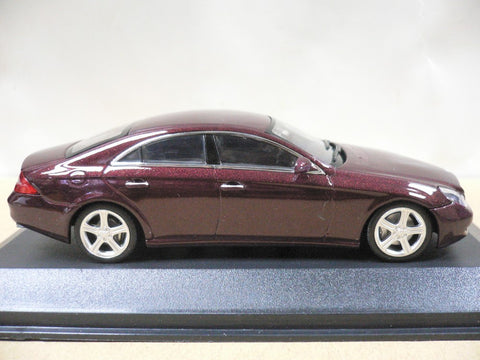 MINICHAMPS 1/43 MERCEDES-BENZ CLS-CLASS 2004 RED METALLIC (400 034302) (07927) (PIU129)