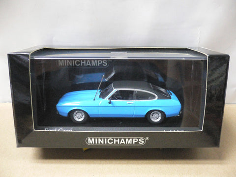 MINICHAMPS 1/43 FORD CAPRI II 1974 BLUE (400 081206) (08102) (PIU107)