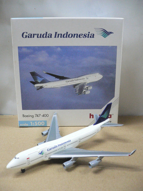 HERPA WINGS 1/500 GARUDA INDONESIA BOEING 747-400 (500630) (PA0)