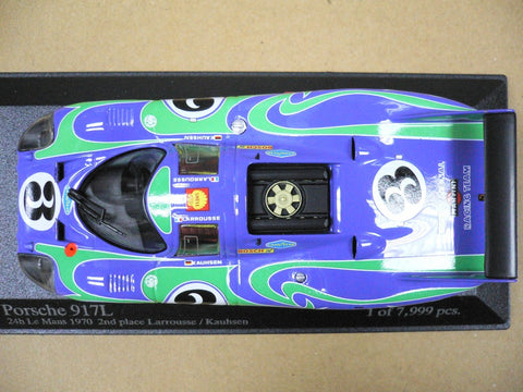 MINICHAMPS 1/43 PORSCHE 917L "Hippie" 2nd PLACE 24h Le Mans 1970 LARROUSSE KAUHSEN #3 (400 706103) (06484) (PIU123)