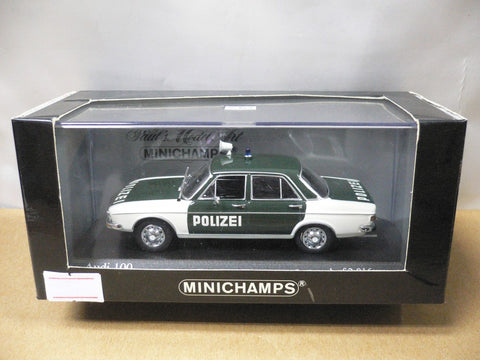 MINICHAMPS 1/43 AUDI 100 POLIZEI (430 019195) (04811)