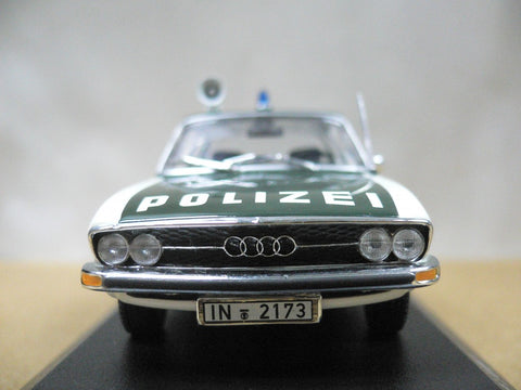 MINICHAMPS 1/43 AUDI 100 POLIZEI (430 019195) (04811)