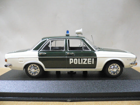 MINICHAMPS 1/43 AUDI 100 POLIZEI (430 019195) (04811)