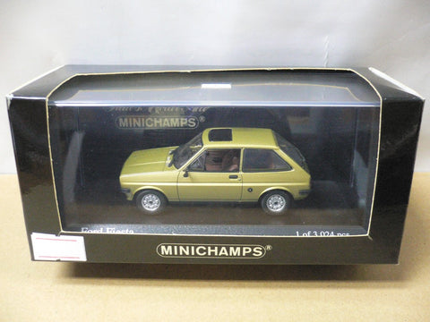 MINICHAMPS 1/43 FORD FIESTA 1976 GOLD METALLIC (400 085100) (06306) (PIU96)