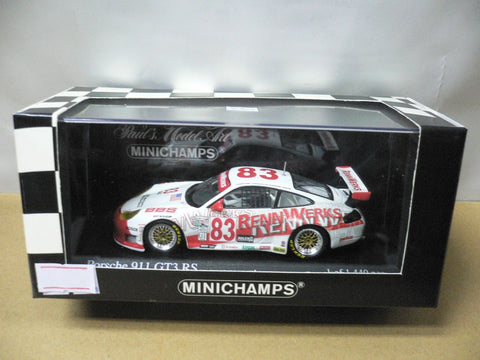 MINICHAMPS 1/43 PORSCHE 911 GT3 RS DAYTONA 24hrs 2003 STANDRIDGE STERANKA VAN OVERBEEK MURRY #83 (400 036983) (04914) (PIU120)