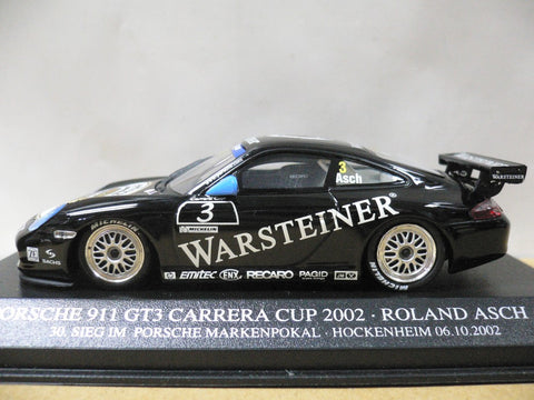 MINICHAMPS 1/43 PORSCHE 911 GT3 CARRERA CUP 2002 ROLAND ASCH #3 (403 026203) (06704)