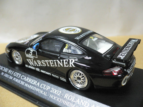 MINICHAMPS 1/43 PORSCHE 911 GT3 CARRERA CUP 2002 ROLAND ASCH #3 (403 026203) (06704)