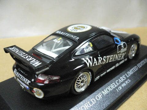 MINICHAMPS 1/43 PORSCHE 911 GT3 CARRERA CUP 2002 ROLAND ASCH #3 (403 026203) (06704)