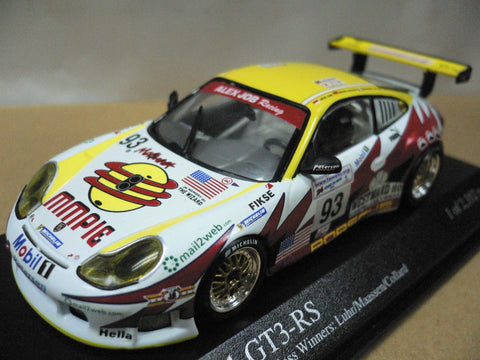 MINICHAMPS 1/43 PORSCHE 911 GT3 RS LE MANS 24hrs 2003 GT GLASS LUHR MAASSEN COLLARD #93 (400 036993) (05116)