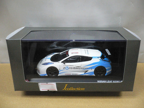 KYOSHO JCOLLECTION 1/43 NISSAN LEAF NISMO RC WHITE BLUE (PIU/P68-100)
