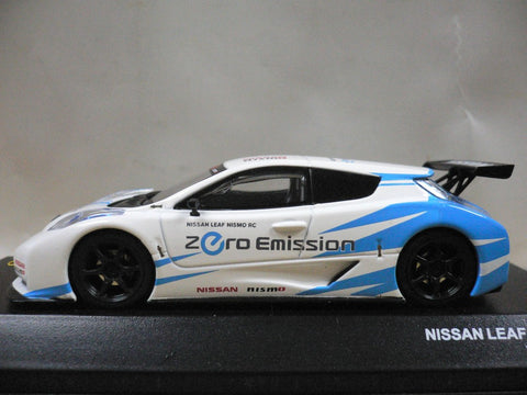 KYOSHO JCOLLECTION 1/43 NISSAN LEAF NISMO RC WHITE BLUE (PIU/P68-100)