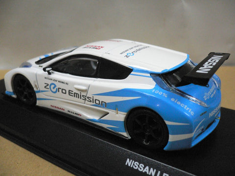 KYOSHO JCOLLECTION 1/43 NISSAN LEAF NISMO RC WHITE BLUE (PIU/P68-100)