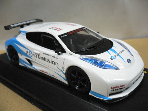 KYOSHO JCOLLECTION 1/43 NISSAN LEAF NISMO RC WHITE BLUE (PIU/P68-100)