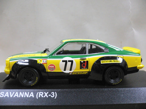 KYOSHO 1/43 MAZDA SAVANNA RX-3 1975 #77 (03195A) (15236) (PIU/P66-80)