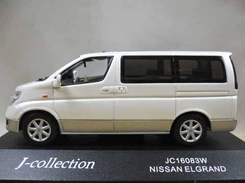 KYOSHO JCOLLECTION 1/43 NISSAN ELGRAND PEARL WHITE (JC16083W) (10091) (PIU120)