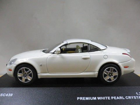 KYOSHO JCOLLECTION 1/43 LEXUS SC430 2005 CLOSED ROOF WHITE PEARL CRYSTAL SHINE (JC14003W) (10206) (PIU50)